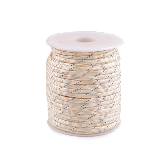 Cordelină paracord cu fir reflectorizant, ø4 mm - Roz (100 Metri) Cordelină paracord cu fir reflectorizant, ø4 mm - Roz (100 Metri)