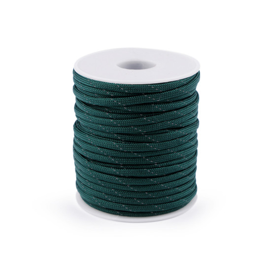Cordelină paracord cu fir reflectorizant, ø4 mm - Roz (100 Metri) Cordelină paracord cu fir reflectorizant, ø4 mm - Roz (100 Metri)