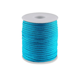 Cordelină paracord, ø4 mm - Turcoaz (100 Metri)