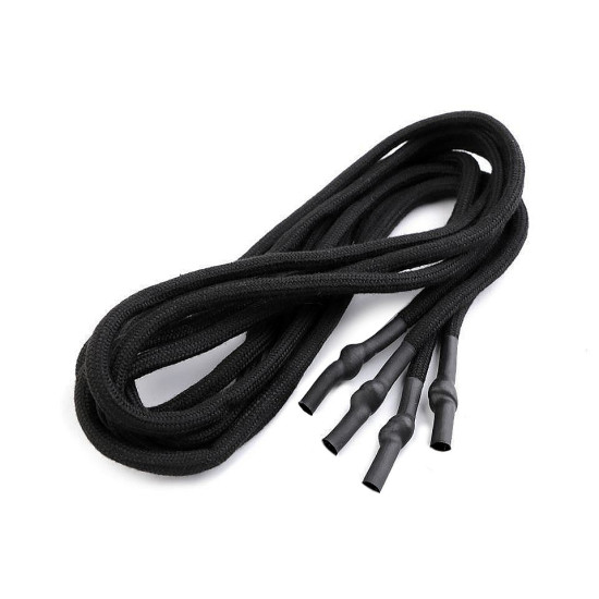 Șiret glugă / șnur hanorac, lungime 130-140 cm - Negru (2 Bucăți) Șiret glugă / șnur hanorac, lungime 130-140 cm - Negru (2 Bucăți)