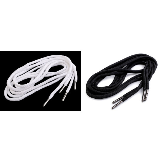 Șiret glugă / șnur hanorac, lungime 130 cm - Negru (2 Bucăți) Șiret glugă / șnur hanorac, lungime 130 cm - Negru (2 Bucăți)