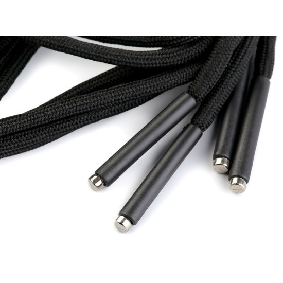 Șiret glugă / șnur hanorac, lungime 120; 140 cm - Negru (100 Bucăți) Șiret glugă / șnur hanorac, lungime 120; 140 cm - Negru (100 Bucăți)