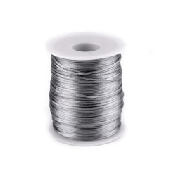 Șnur satinat, ø1 mm - Gri neutral (1 Bucată)