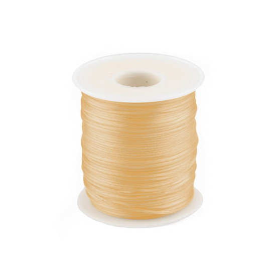 Șnur satinat, ø1 mm - Galben narcisă (1 Bucată) Șnur satinat, ø1 mm - Galben narcisă (1 Bucată)