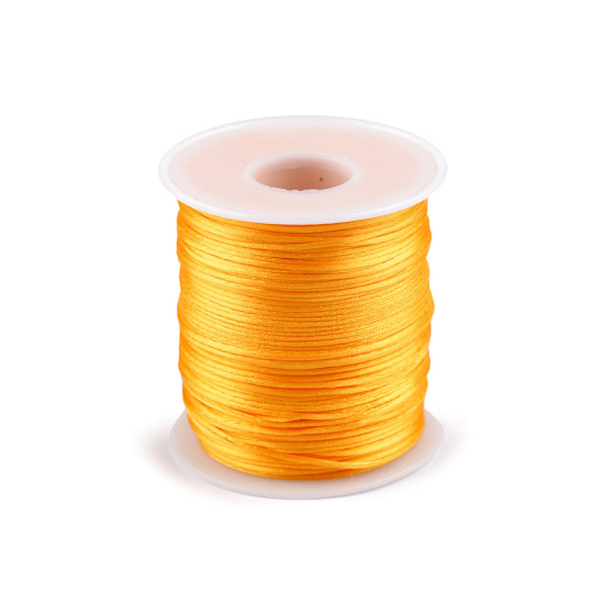 Șnur satinat, ø1 mm - Galben narcisă (1 Bucată) Șnur satinat, ø1 mm - Galben narcisă (1 Bucată)