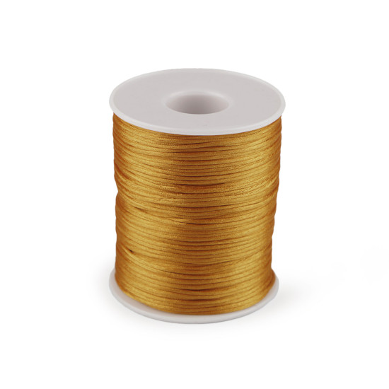 Șnur satinat, ø1 mm - Galben narcisă (1 Bucată) Șnur satinat, ø1 mm - Galben narcisă (1 Bucată)