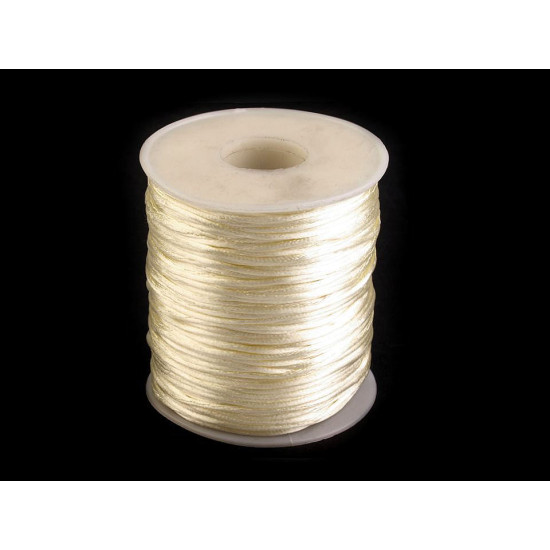 Șnur satinat, ø1 mm - Galben narcisă (1 Bucată) Șnur satinat, ø1 mm - Galben narcisă (1 Bucată)