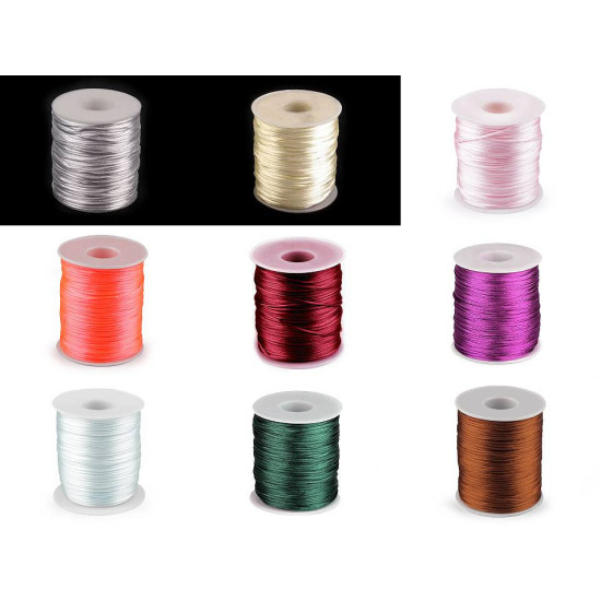 Șnur satinat, ø1 mm - Galben narcisă (1 Bucată) Șnur satinat, ø1 mm - Galben narcisă (1 Bucată)