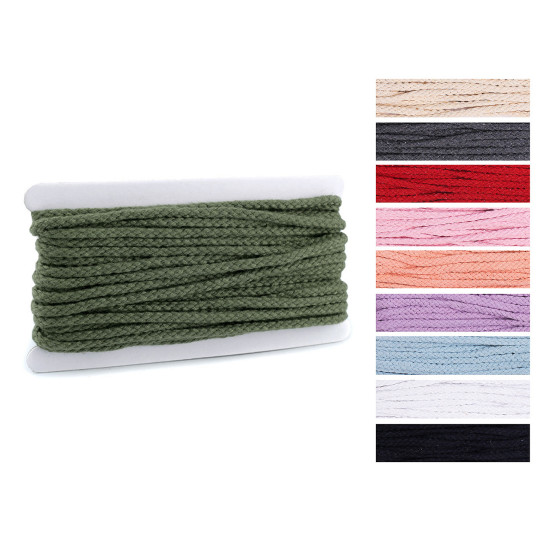 Șnur bumbac, ø6 mm - Roz pudrat (10 Metri) Șnur bumbac, ø6 mm - Roz pudrat (10 Metri)