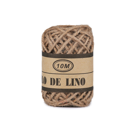 Sfoară iută colorată, ø2 mm - Ecru deschis (24 Bucăți) Sfoară iută colorată, ø2 mm - Ecru deschis (24 Bucăți)