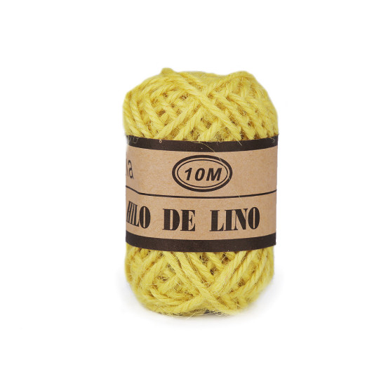Sfoară iută colorată, ø2 mm - Ecru deschis (24 Bucăți) Sfoară iută colorată, ø2 mm - Ecru deschis (24 Bucăți)