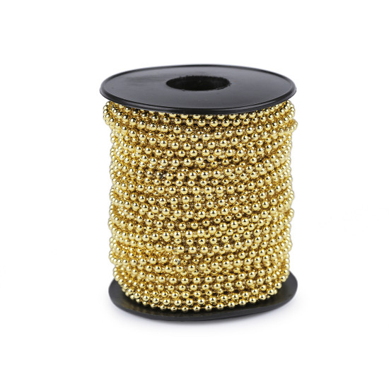 Perle șirag, ø3 mm - Argintiu (100 Metri) Perle șirag, ø3 mm - Argintiu (100 Metri)