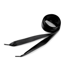 Șireturi satinate, lungime 110 cm - Negru (10 Bucăți)