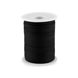 Șnur jaluzele / șnur înșirat mărgele - Negru (100 Metri)