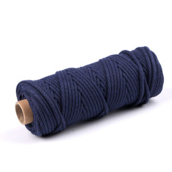 Șnur gros, ø5 mm - Albastru închis (10 Metri)