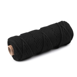 Șnur gros, ø5 mm - Negru (10 Metri)
