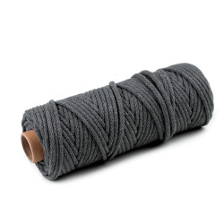 Șnur gros, ø5 mm - Gri (10 Metri)
