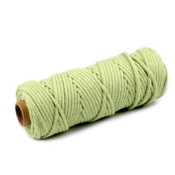 Șnur gros, ø5 mm - Verde tei (10 Metri)