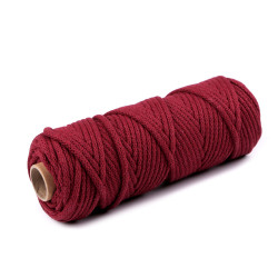 Șnur gros, ø5 mm - Bordo (10 Metri)