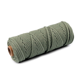 Șnur gros, ø5 mm - Verde gris deschis (10 Metri)