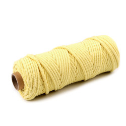 Șnur gros, ø5 mm - Galben narcisă (10 Metri)