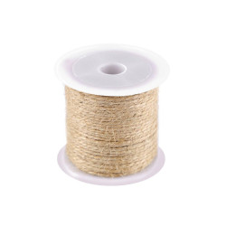 Sfoară iută, ø1,5 mm - Ecru natural (1 Bucată)