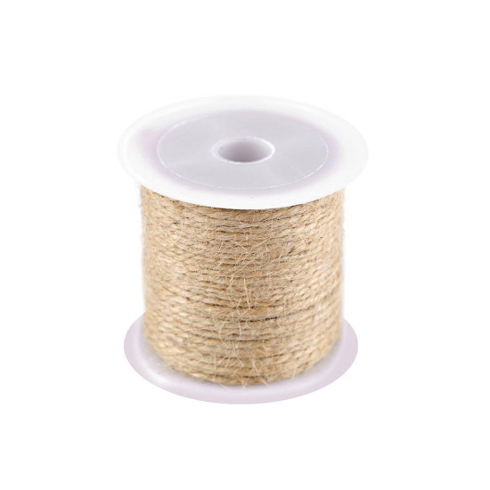 Sfoară iută, ø1,5 mm - Ecru natural (1 Bucată)