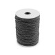 Snur reflectorizant, ø5 mm - Negru (100 Metri) Snur reflectorizant, ø5 mm - Negru (100 Metri)