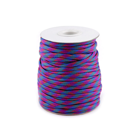 Cordelină paracord, ø4 mm - Purple-pink (100 Metri) Cordelină paracord, ø4 mm - Purple-pink (100 Metri)