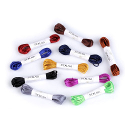 Șnur satinat, ø1 mm / 3 m - Mix închis (10 Buchete)