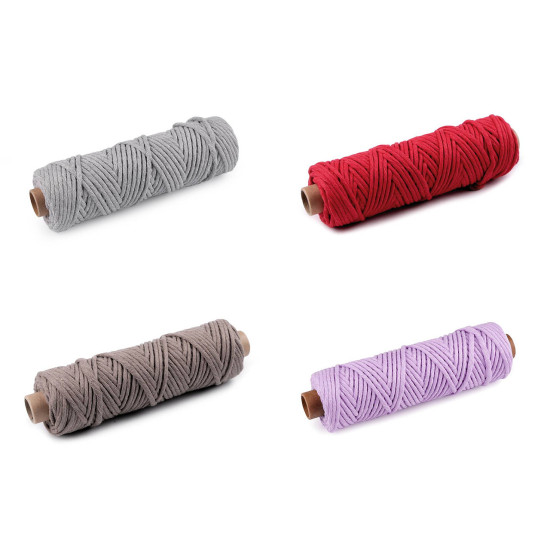 Șnur de bumbac macrame ø3 mm - Gri foarte deschis (50 Metri) Șnur de bumbac macrame ø3 mm - Gri foarte deschis (50 Metri)