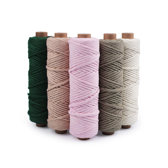 Șnur de bumbac macrame ø3 mm - Gri foarte deschis (50 Metri) Șnur de bumbac macrame ø3 mm - Gri foarte deschis (50 Metri)