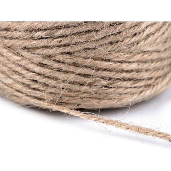 Snur de in ø2 mm - Ecru natural (1 Bucată) Snur de in ø2 mm - Ecru natural (1 Bucată)
