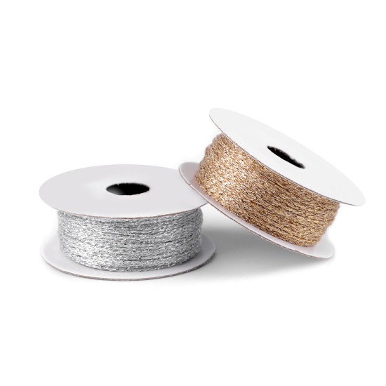 Șnur / sfoară lurex ø1 mm - Argintiu (1 Bucată) Șnur / sfoară lurex ø1 mm - Argintiu (1 Bucată)