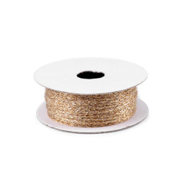 Șnur / sfoară lurex ø1 mm - Auriu (1 Bucată)