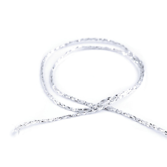 Șnur / sfoară lurex ø1 mm - Argintiu (1 Bucată) Șnur / sfoară lurex ø1 mm - Argintiu (1 Bucată)