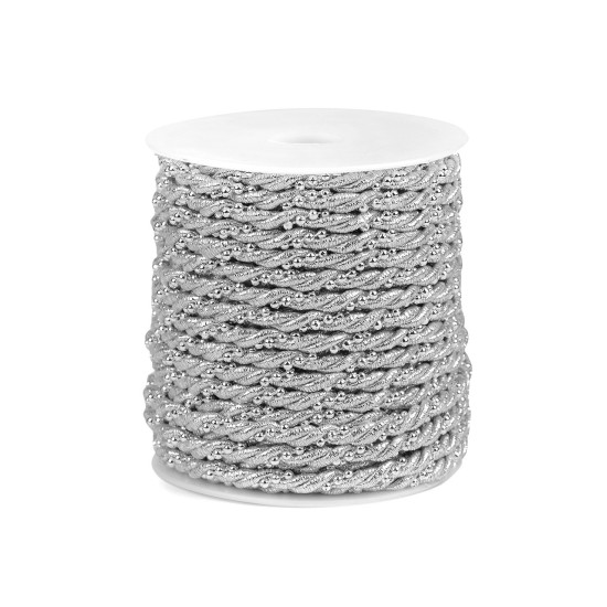 Snur răsucit lurex cu bile ø5 mm - Auriu (80 Metri) Snur răsucit lurex cu bile ø5 mm - Auriu (80 Metri)