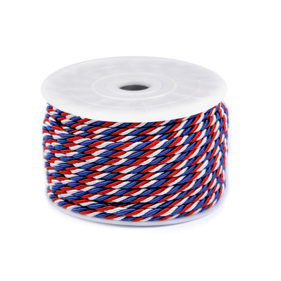 Snur rasucit tricolor ø4 mm - Conform imaginii (18 Metri) Snur rasucit tricolor ø4 mm - Conform imaginii (18 Metri)