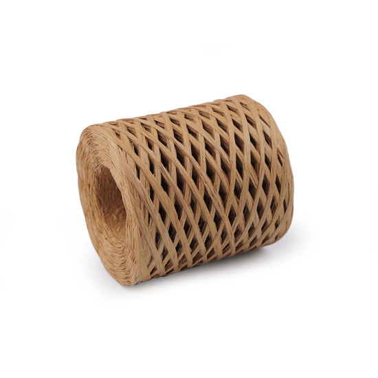 Rafie tricotat genti natural, latime 5-8 mm - Verde sticlă (1 Bucată) Rafie tricotat genti natural, latime 5-8 mm - Verde sticlă (1 Bucată)