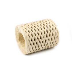 Rafie tricotat genti natural, latime 5-8 mm - Crem (1 Bucată)