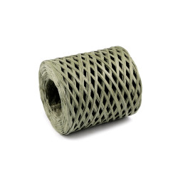 Rafie tricotat genti natural, latime 5-8 mm - Verde sticlă (1 Bucată)
