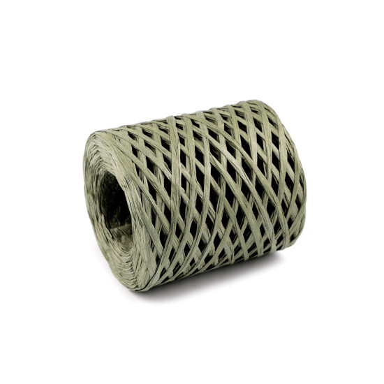 Rafie tricotat genti natural, latime 5-8 mm - Verde sticlă (1 Bucată) Rafie tricotat genti natural, latime 5-8 mm - Verde sticlă (1 Bucată)