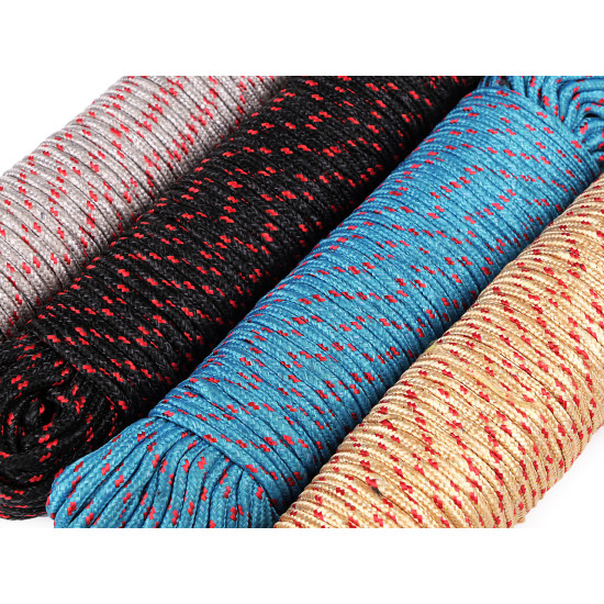 Snur / funie parasute ø5 mm - Negru (200 Metri) Snur / funie parasute ø5 mm - Negru (200 Metri)