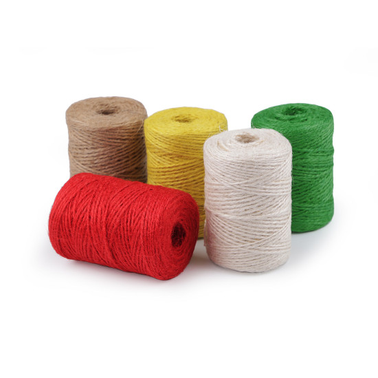 Sforă de iută ø2 mm pentru tricotat și croșetat - Verde pastel (1 Bucată) Sforă de iută ø2 mm pentru tricotat și croșetat - Verde pastel (1 Bucată)
