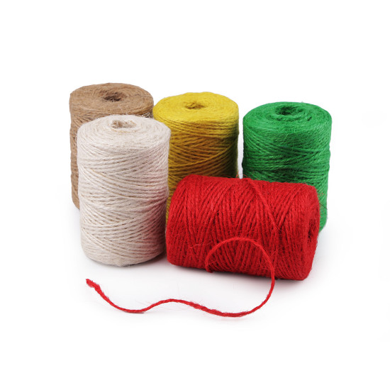 Sforă de iută ø2 mm pentru tricotat și croșetat - Verde pastel (1 Bucată) Sforă de iută ø2 mm pentru tricotat și croșetat - Verde pastel (1 Bucată)