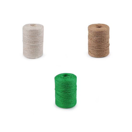 Sforă de iută ø2 mm pentru tricotat și croșetat - Verde pastel (1 Bucată) Sforă de iută ø2 mm pentru tricotat și croșetat - Verde pastel (1 Bucată)