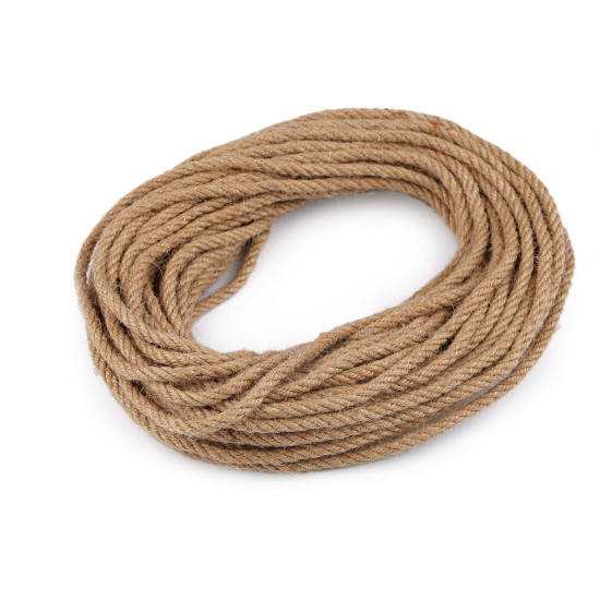 Snur de iută răsucit ø6 mm - Ecru natural (40 Metri) Snur de iută răsucit ø6 mm - Ecru natural (40 Metri)