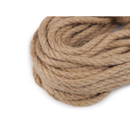 Sforă de iută răsucită ø7 mm - Ecru natural (20 Metri)