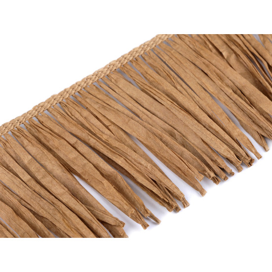 Franjuri rafie naturala 90 mm - Maro natural (1 Metru) Franjuri rafie naturala 90 mm - Maro natural (1 Metru)