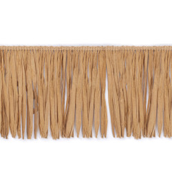 Franjuri rafie naturala 12 cm - Maro natural (1 Metru)